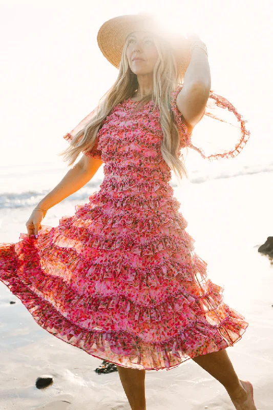Flare dresses with geometric prints for a contemporary look -Stacy Dress