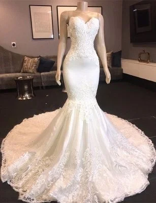 Striped flare dresses for a nautical style -Sweetheart Lace Mermaid Wedding Dresses | Strapless Fit and Flare Bridal Gowns prom dress cg23741 Striped flare dresses for a nautical style -Sweetheart Lace Mermaid Wedding Dresses | Strapless Fit and Flare Bridal Gowns prom dress cg23741