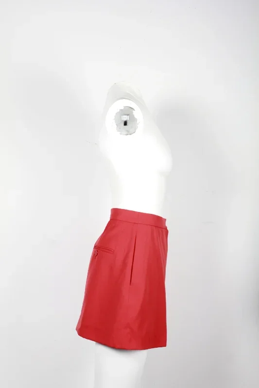 alexander-mcqueen-box-pleat-mini-skirt-in-red-cotton