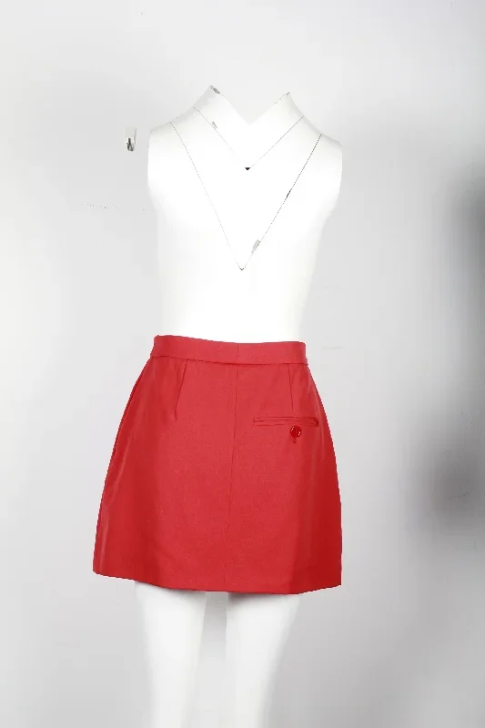 alexander-mcqueen-box-pleat-mini-skirt-in-red-cotton