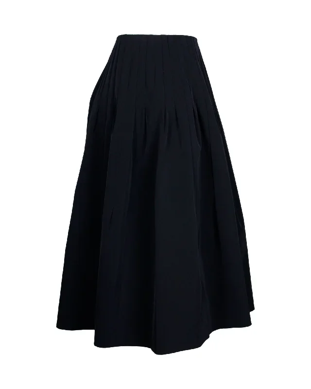 prada-pleated-skirt-in-black-polyester