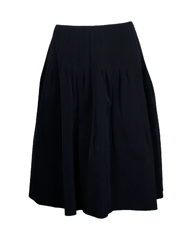 prada-pleated-skirt-in-black-polyester