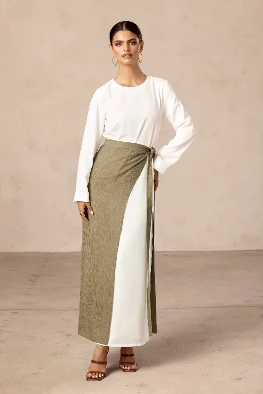 rana-textured-overlay-tie-skirt-gardenia-green