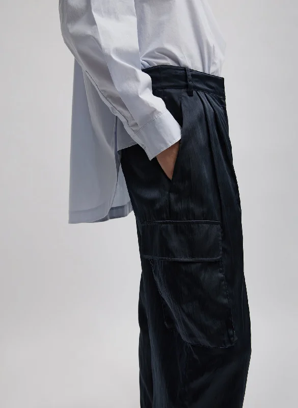 shiny-nylon-pleated-stella-cargo-pant-navy