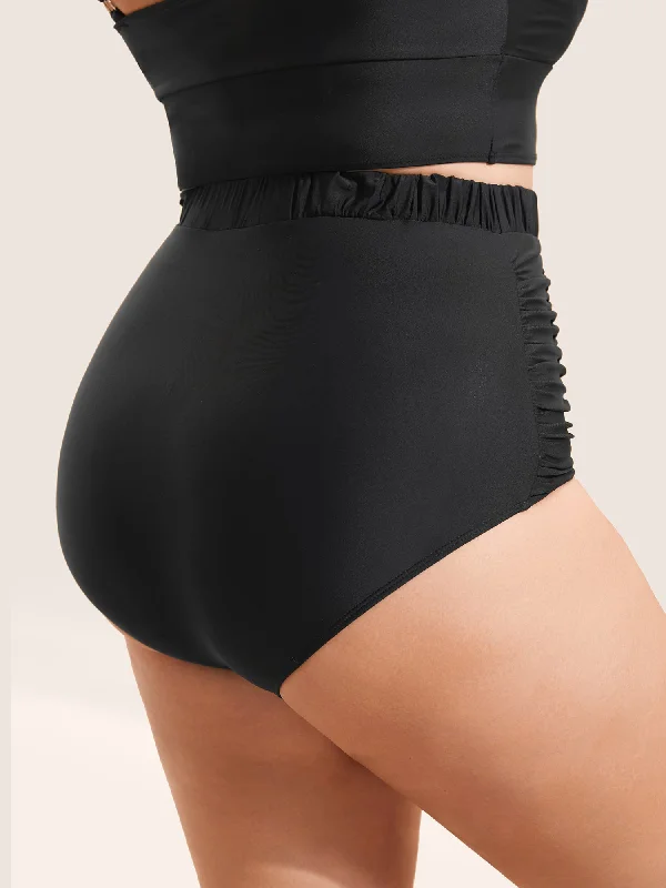 solid-buckle-detail-ruched-swim-bottom