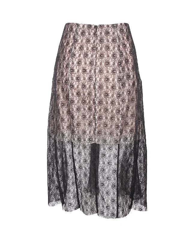 stella-mccartney-knee-length-lace-skirt-in-black-silk