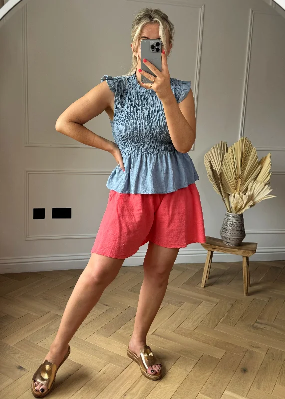 tropez-linen-shorts-coral