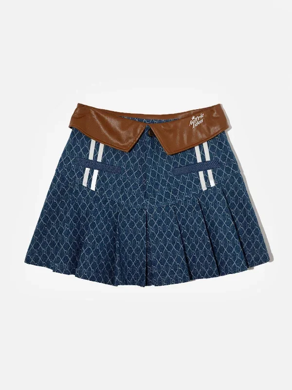 vintage-denim-jacquard-skirt