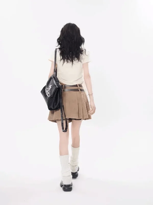 vintage-double-belt-suede-skirt