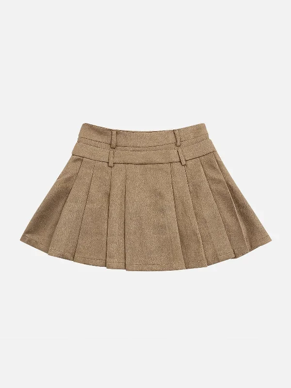 vintage-double-belt-suede-skirt